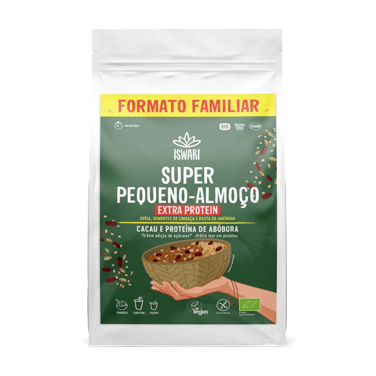 Super Pequeno Almoço Extra Protein - Cacau e Proteína de Abóbora 1